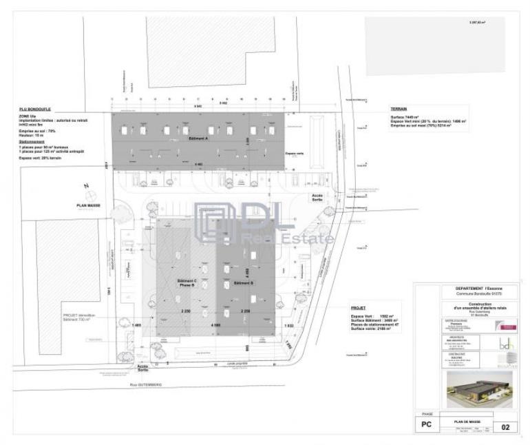 Entrepôt à louer à Bondoufle - 2 741 m²