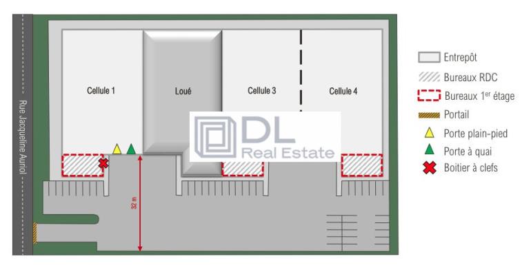 Entrepôt à louer à Chilly-Mazarin - 1 313 m²
