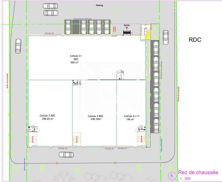 Entrepôt à louer à Villeneuve-sous-Dammartin - 1 517 m²