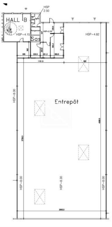 Entrepôt à louer à Saint-Denis - 1 571 m²