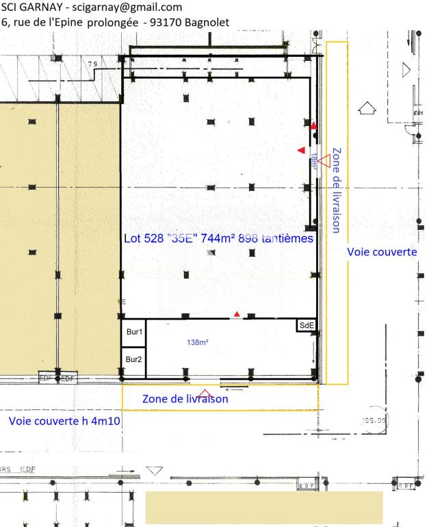 Entrepôt à vendre à Bagnolet - 744 m²