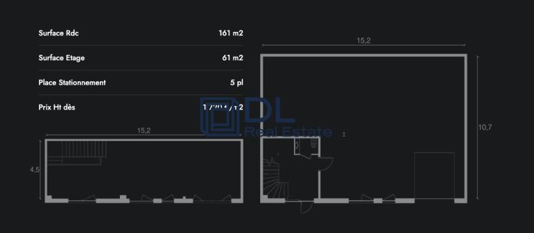 Entrepôt à vendre à Lieusaint - 1 105 m²