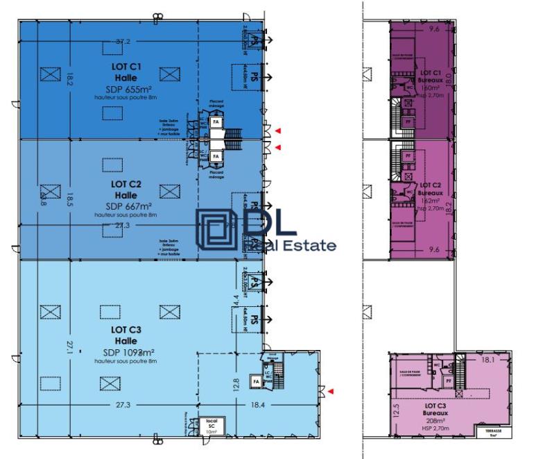 Entrepôt à louer à Moissy-Cramayel - 823 m²