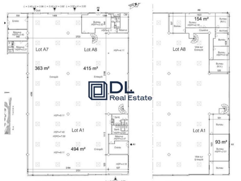 Entrepôt à louer à Villeneuve-d Ascq - 2 125 m²